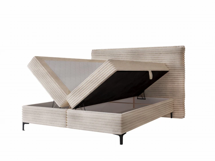 Łóżko kontynentalne 160x200 OSLO SZTRUKS, z materacem w komplecie, od polskiego producenta, zdjęcie 12