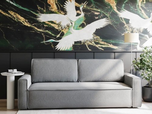 Sofa rozkładana z pojemnikiem MILA Lincoln, mebel tapicerowany od polskiego producenta