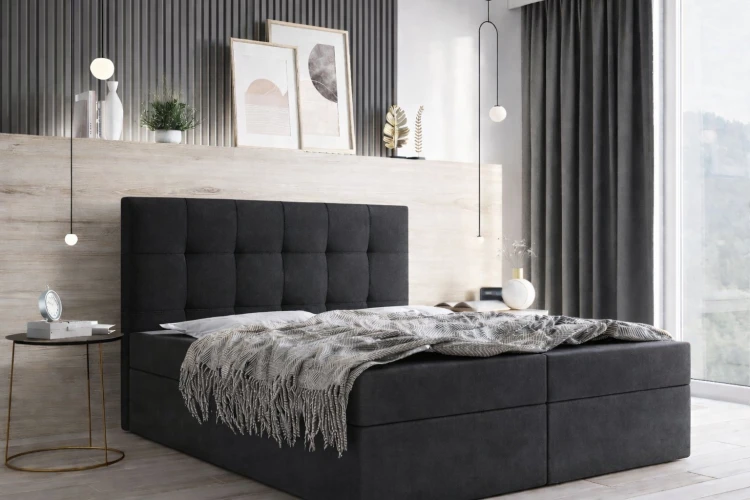 Łóżko kontynentalne 160x200 BELLA, z materacem w komplecie, od polskiego producenta, zdjęcie 3