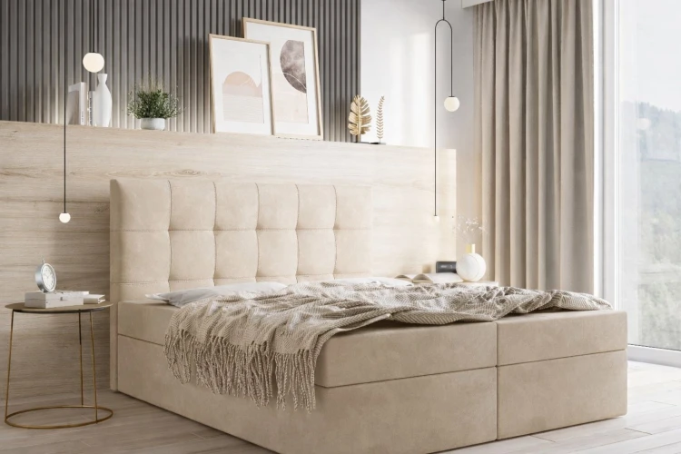 Łóżko kontynentalne 160x200 BELLA, z materacem w komplecie, od polskiego producenta, zdjęcie 5