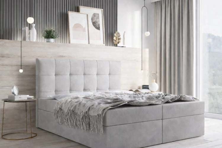 Łóżko kontynentalne 180x200 BELLA, z materacem w komplecie, od polskiego producenta, zdjęcie 7