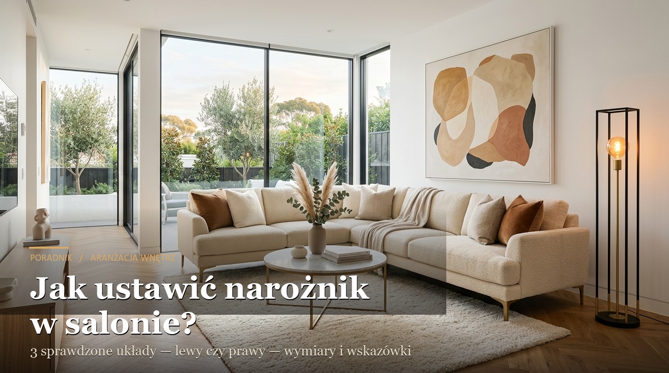 Jak ustawić narożnik w salonie?