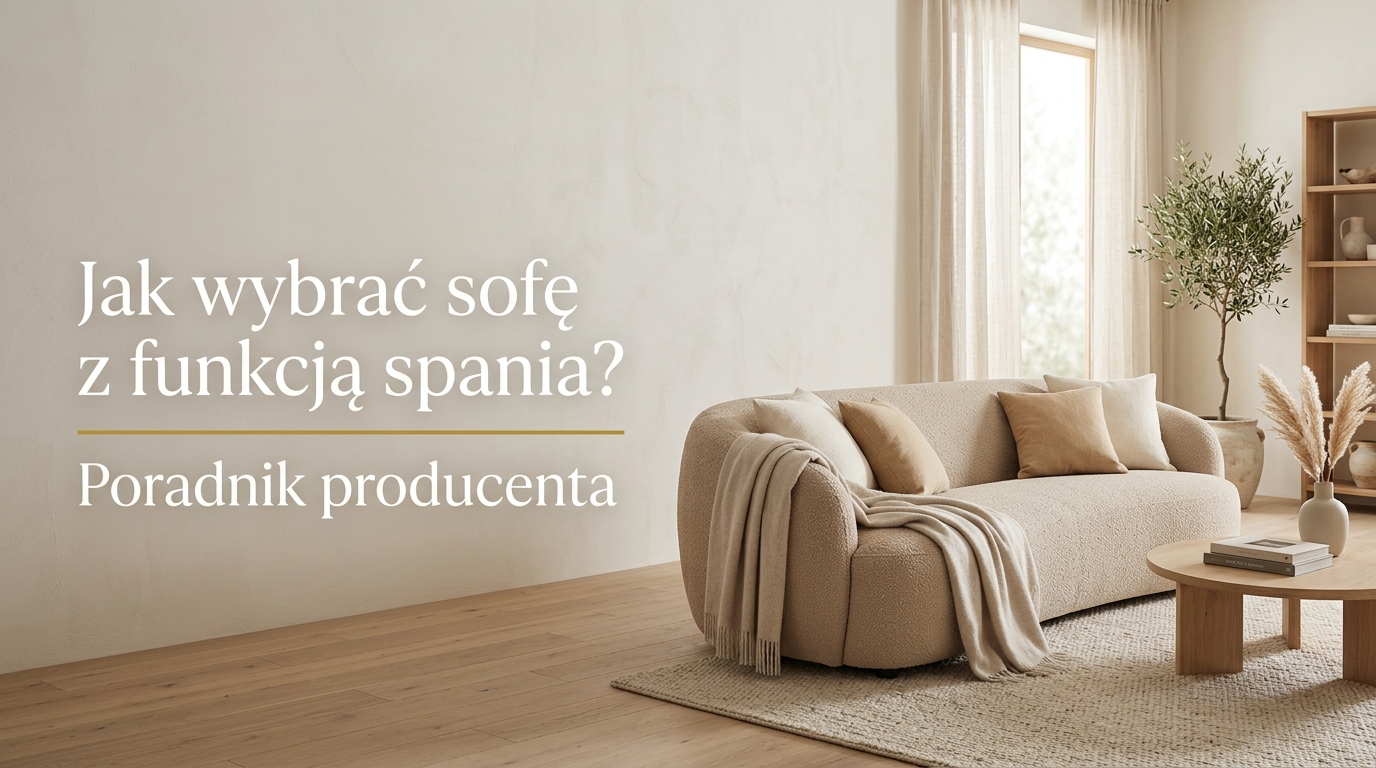 Jak wybrać sofę z funkcją spania? Producent radzi!